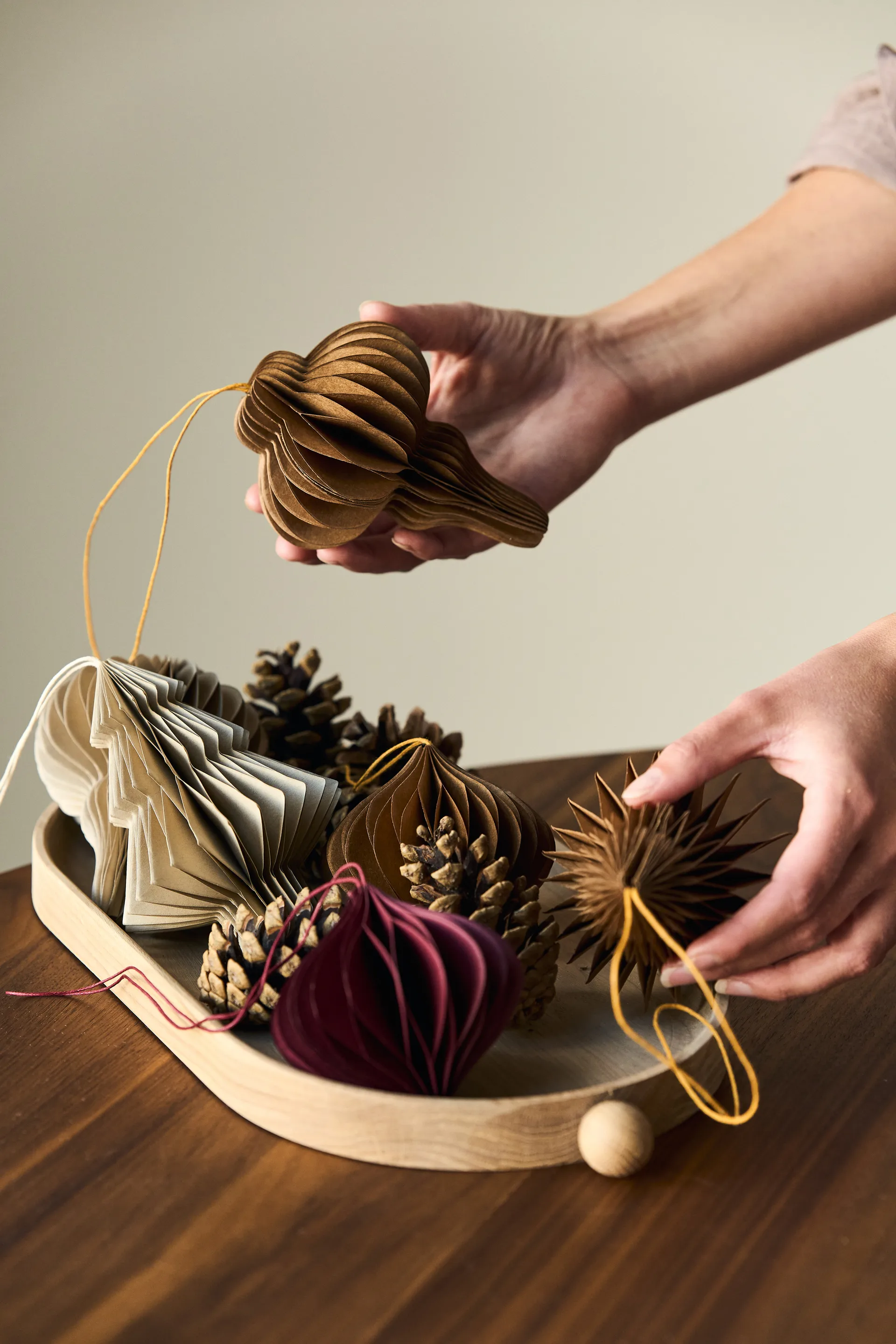 Tree オーナメント 4個セット, Beige Scandi Living | スカンジリビング