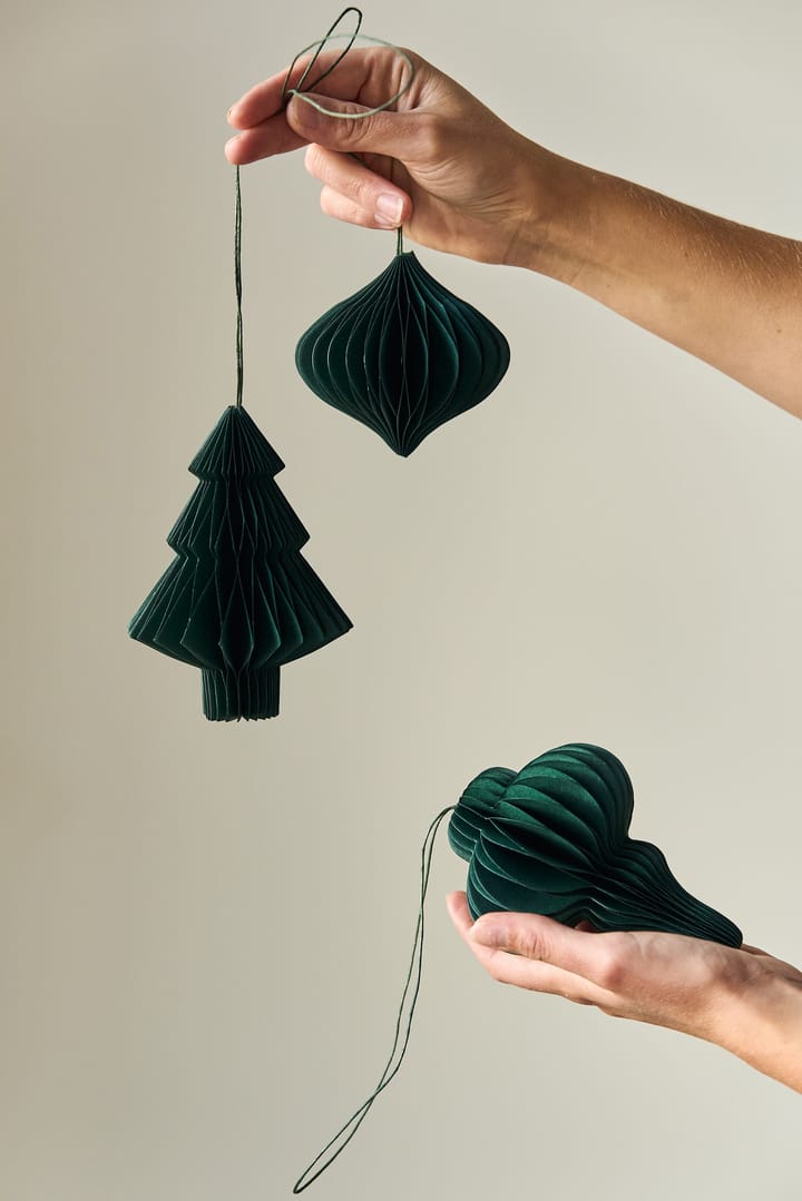 Tree オーナメント 4個セット, Forest Green Scandi Living | スカンジリビング