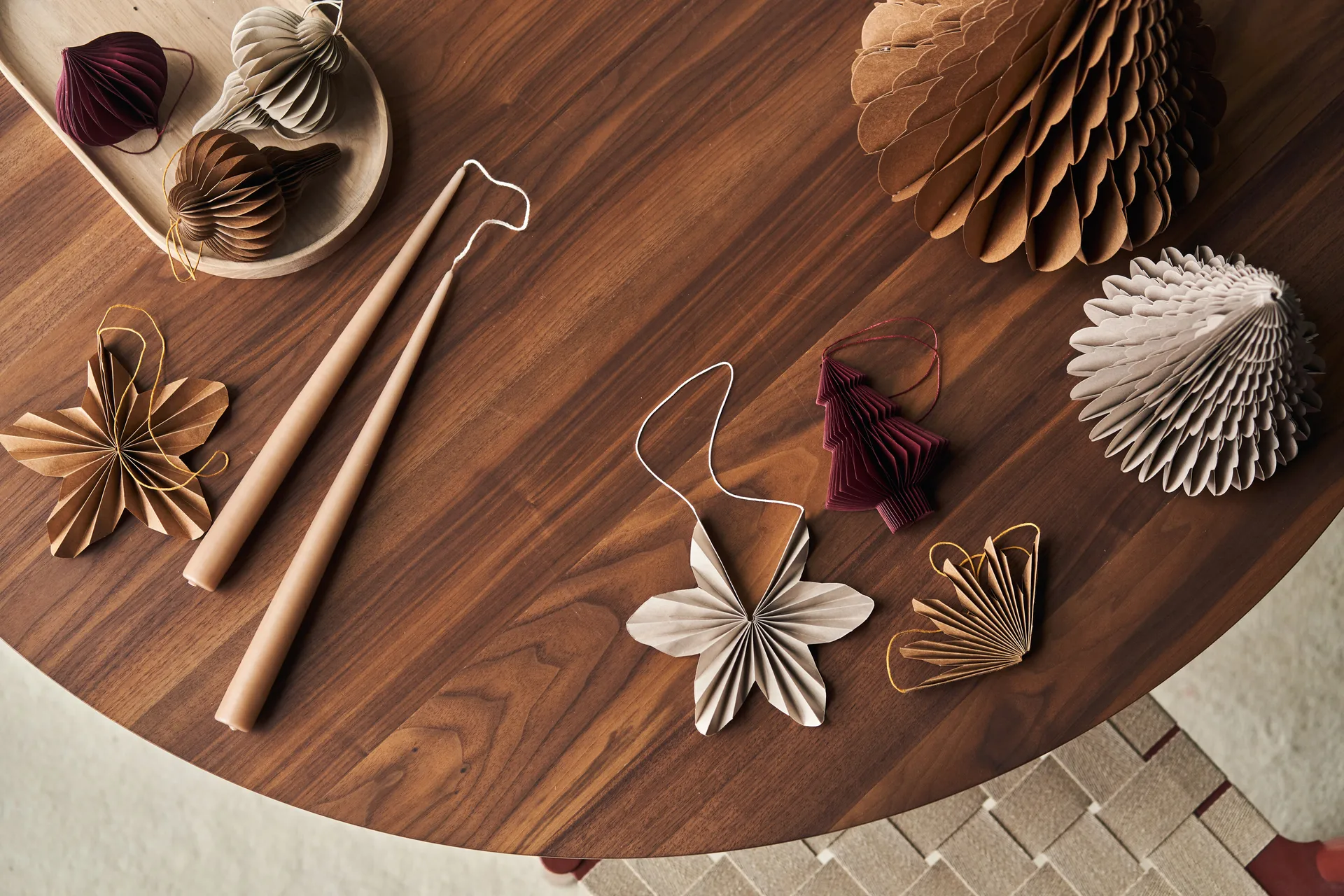 Trees クリスマスツリーデコレーション 2個セット, Beige Scandi Living | スカンジリビング