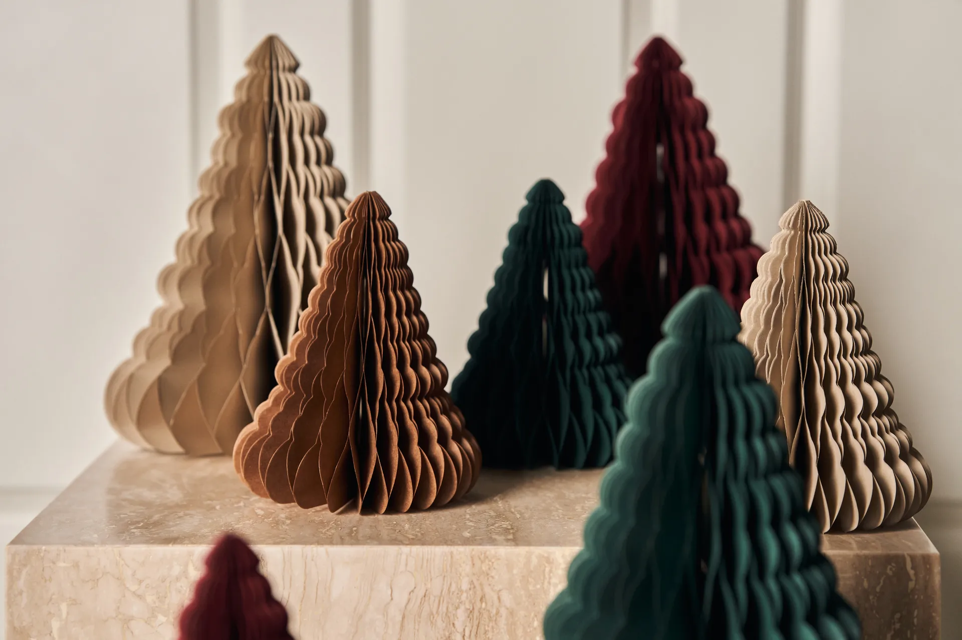 Trees クリスマスツリーデコレーション 2個セット, Forest Green Scandi Living | スカンジリビング