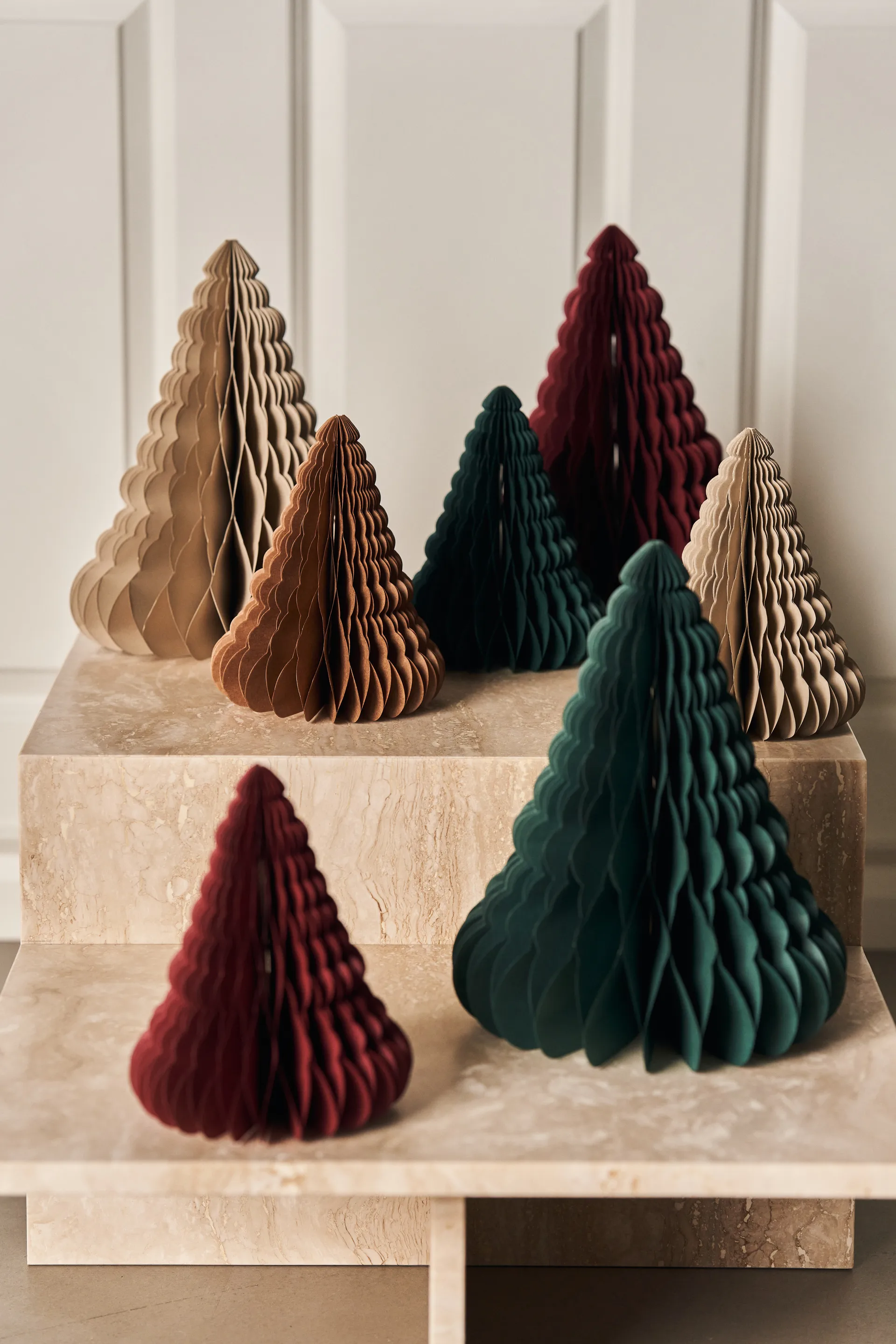 Trees クリスマスツリーデコレーション 2個セット, Forest Green Scandi Living | スカンジリビング