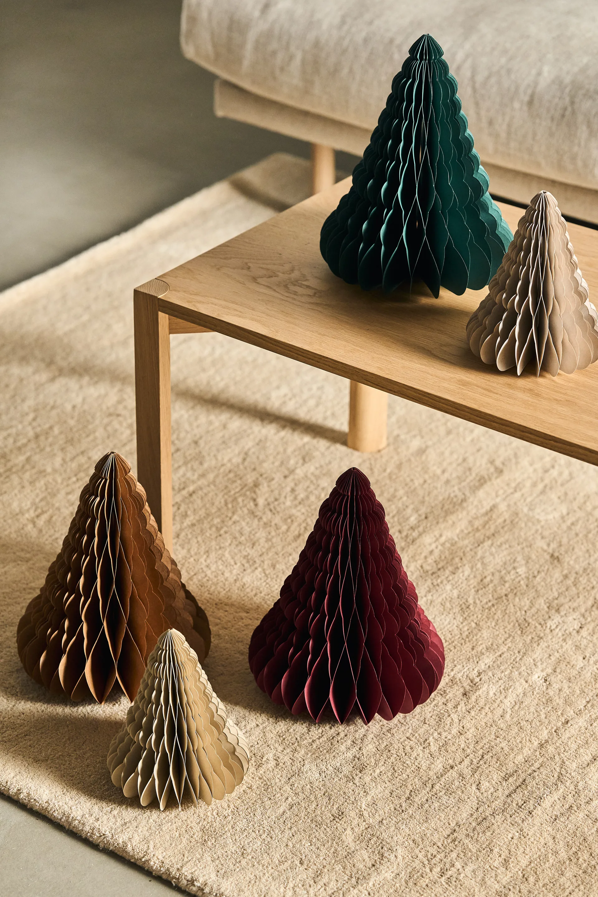 Trees クリスマスツリーデコレーション 2個セット, Forest Green Scandi Living | スカンジリビング