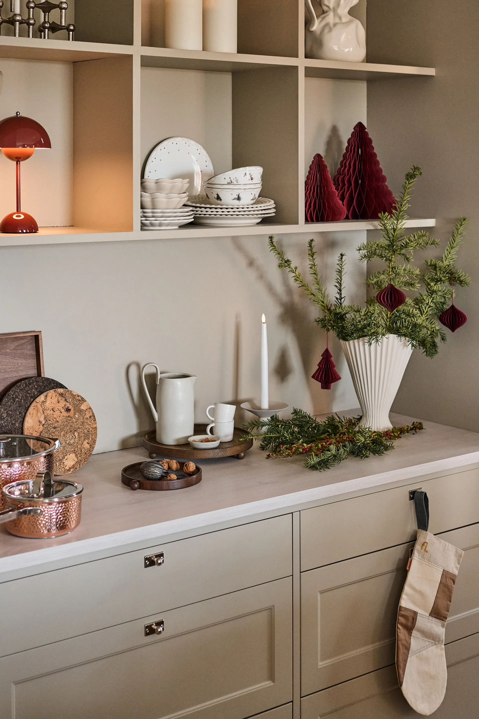 Trees クリスマスツリーデコレーション 2個セット, Red Scandi Living | スカンジリビング