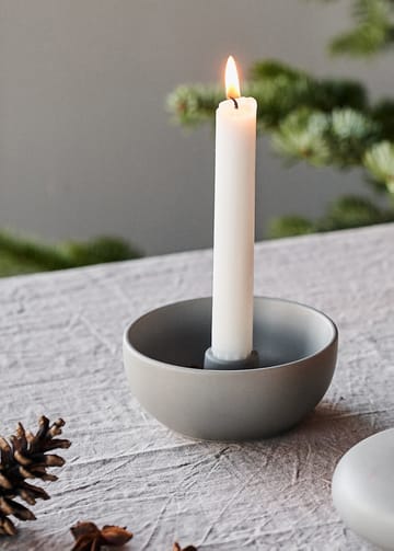 Valley キャンドルスティック Ø12 cm - grey - Scandi Living | スカンジリビング
