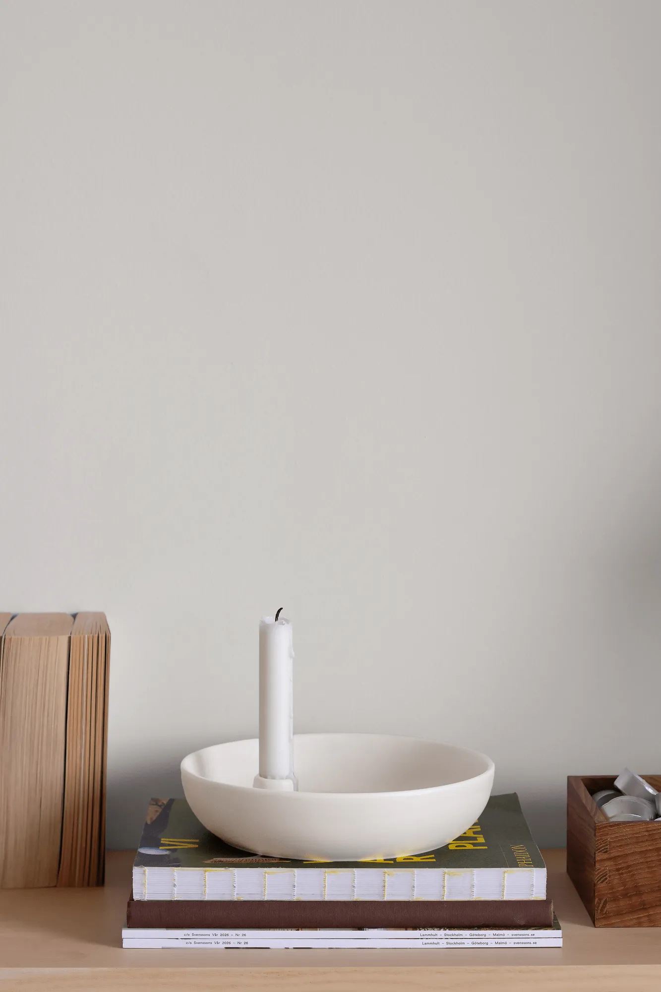 Valley キャンドルスティック Ø21 cm, White Scandi Living | スカンジリビング