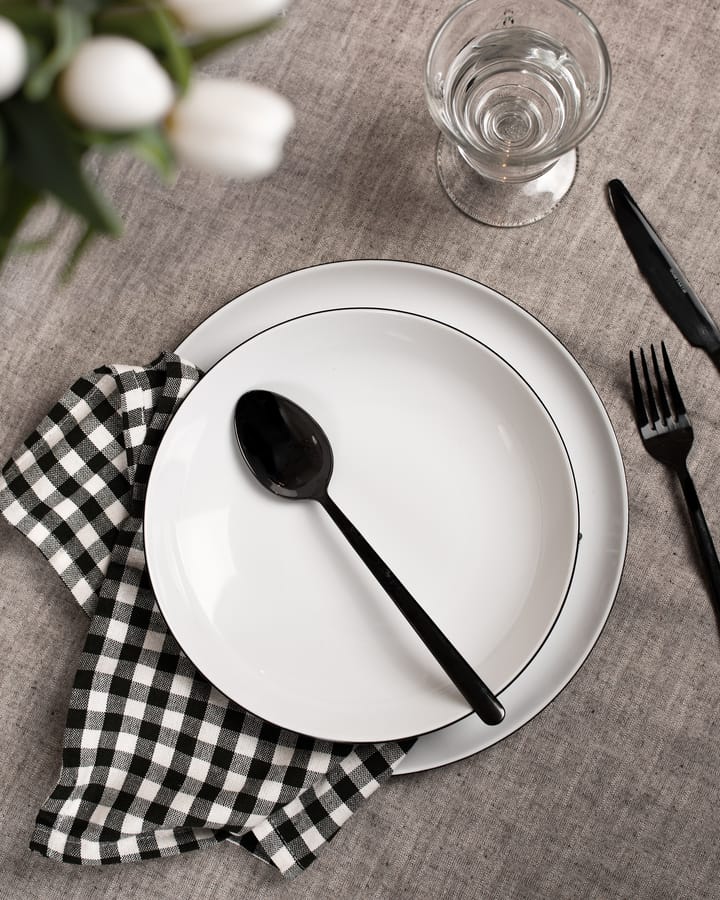 Lido black line サービスセット 12点, White with black edge Seltmann Weiden