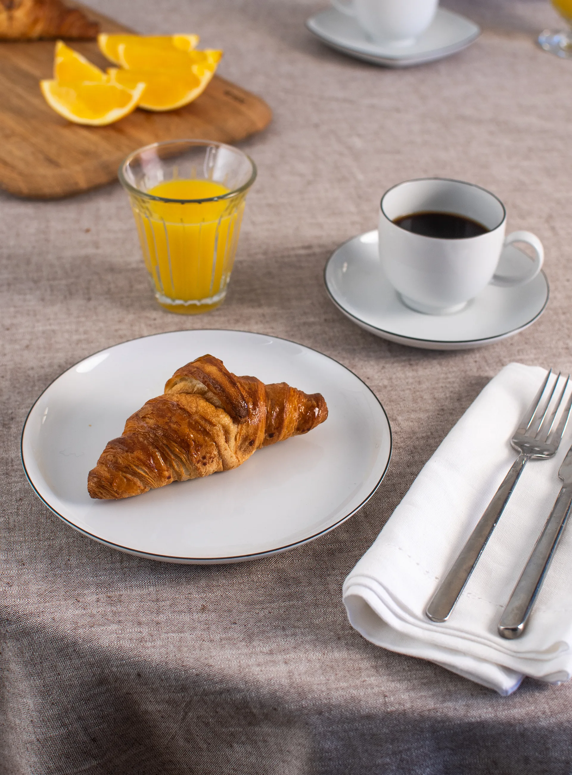 Lido black line コーヒー サービス 18点, White with black edge Seltmann Weiden