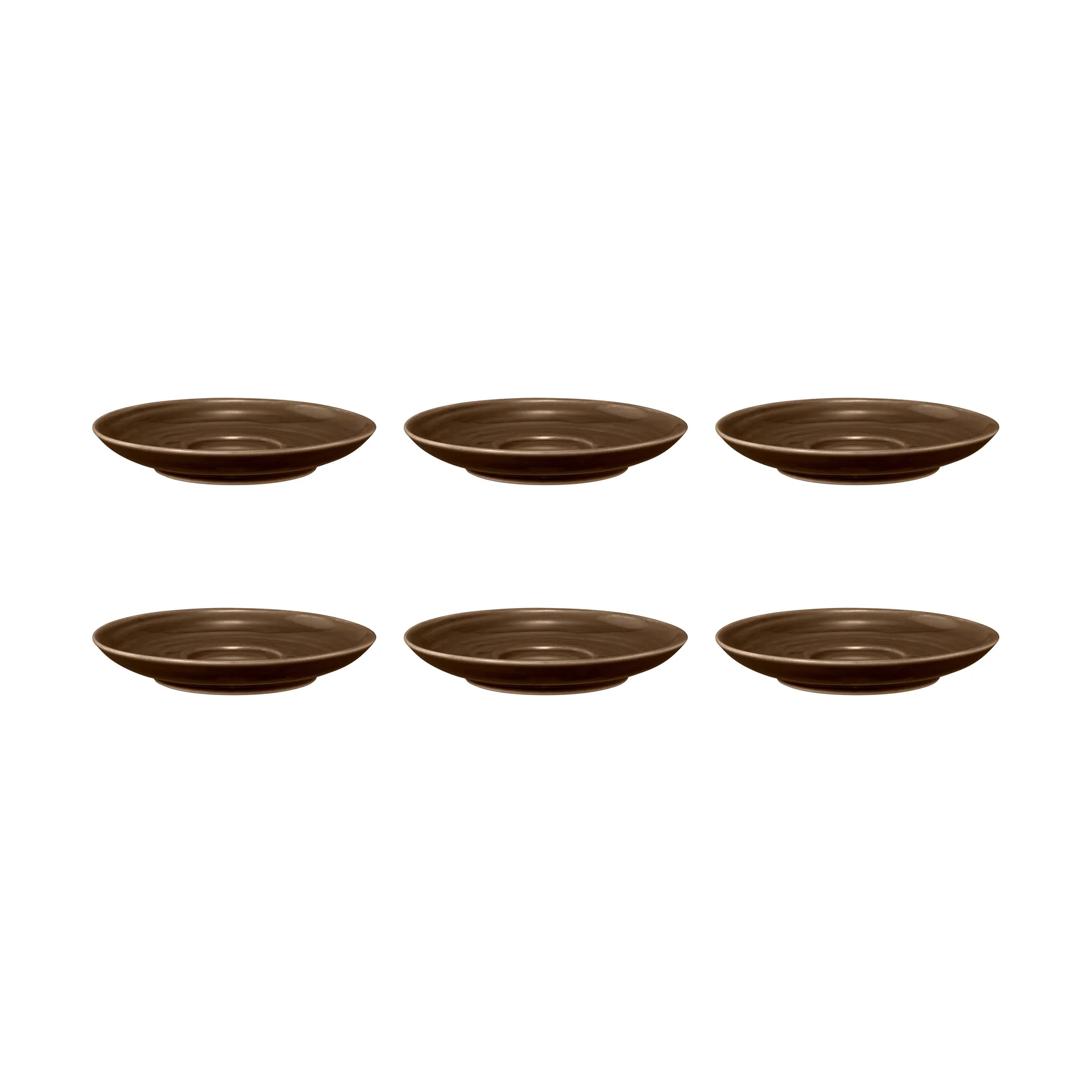 Terra コーヒーソーサー Ø12 cm 6個, Earth Brown Seltmann Weiden