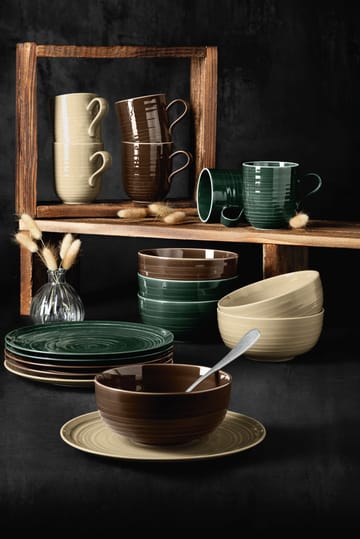 Terra コーヒーソーサー Ø12 cm 6個 - Moss Green - Seltmann Weiden