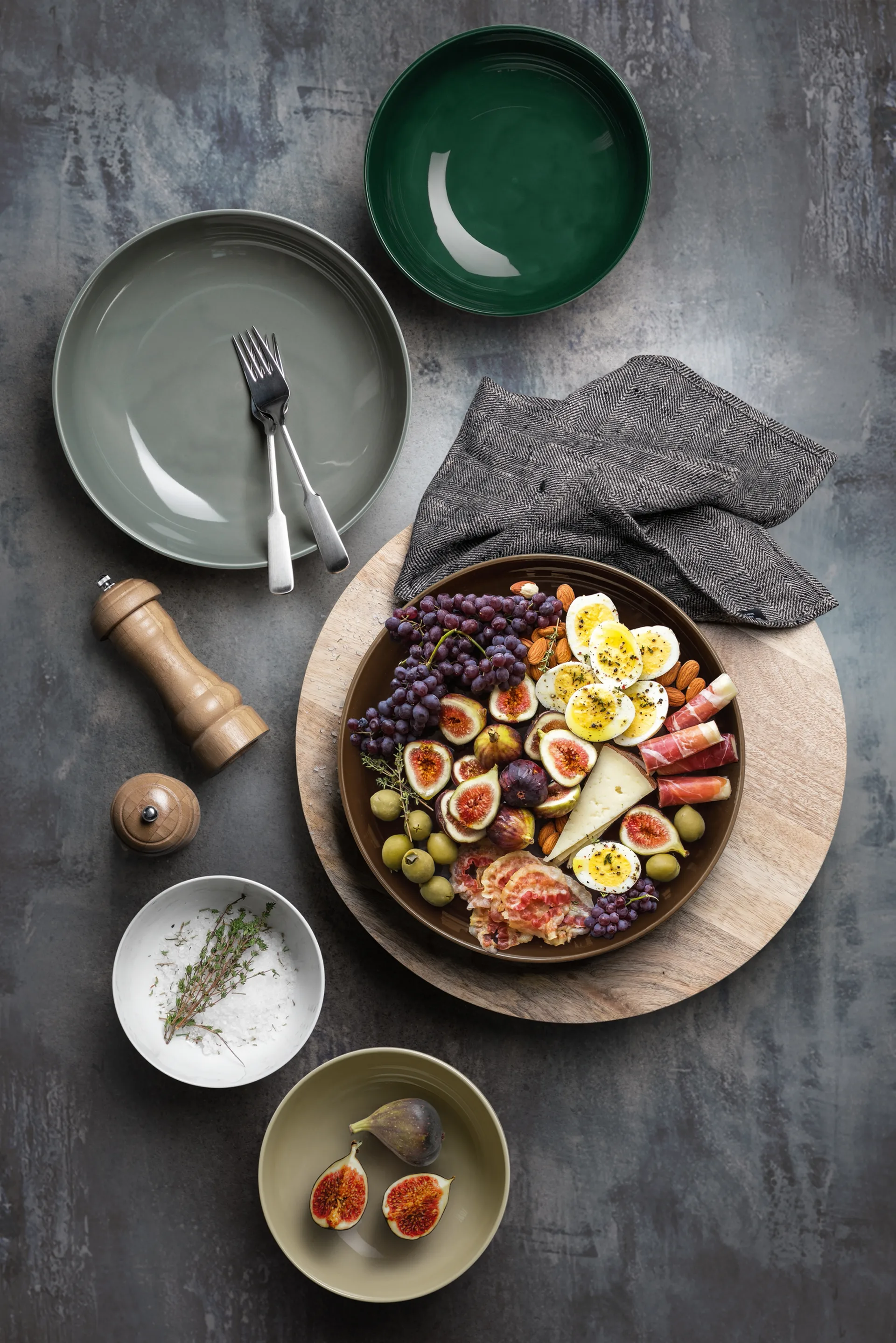 Terra ボウル Ø25.5 cm 2個, Pearl Grey Seltmann Weiden