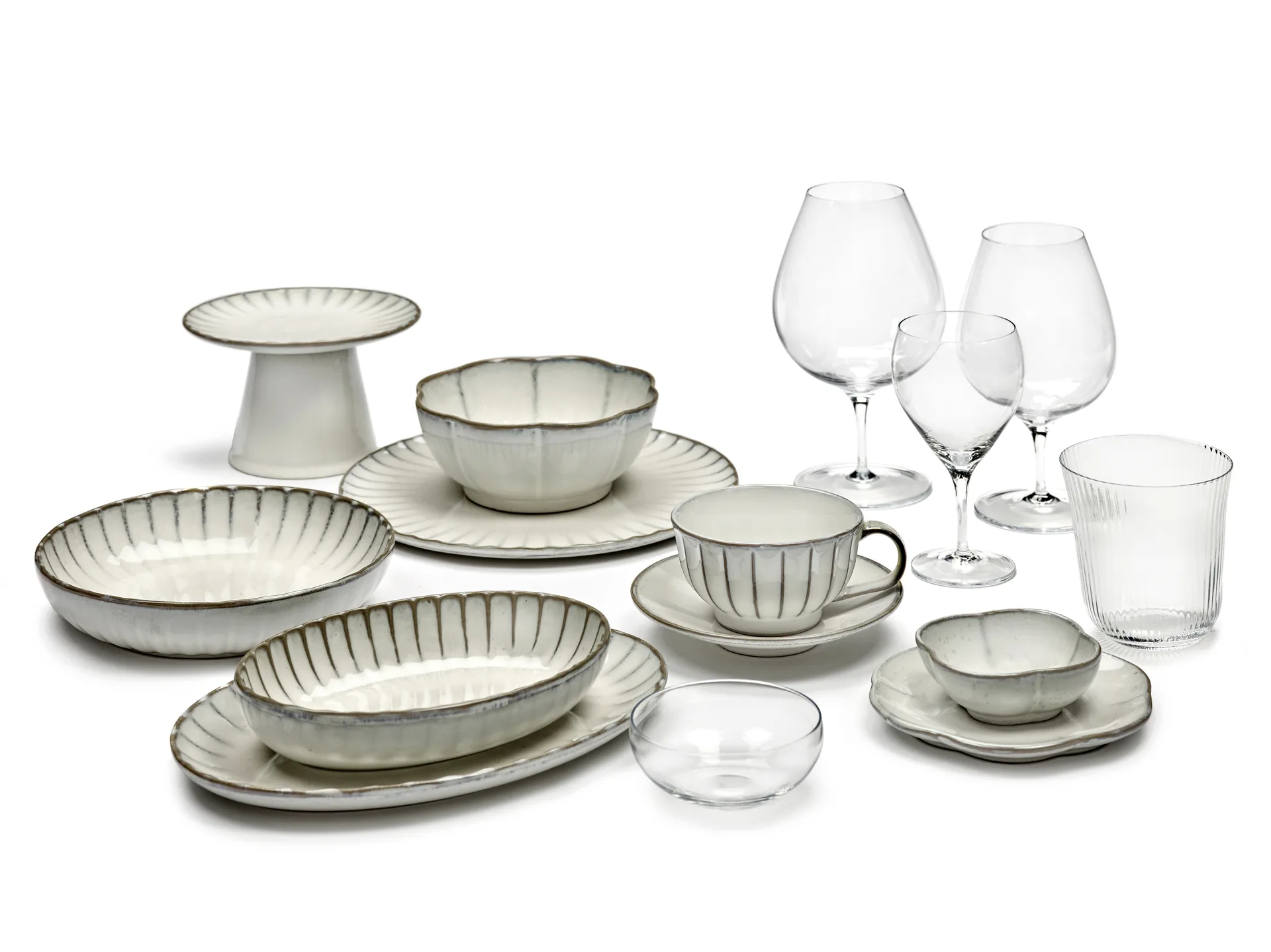 Inku ケーキプレート S 15 cm, White Serax | セラックス