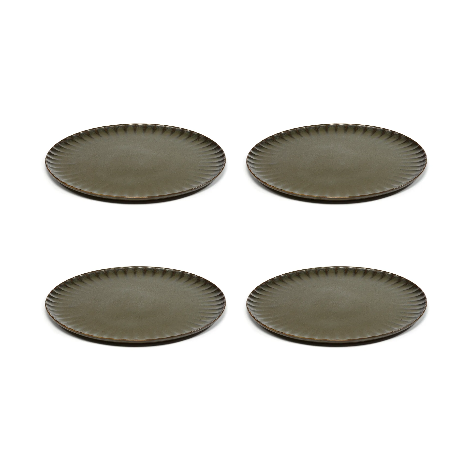 Inku プレート XL Ø27 cm 4枚, Green Serax | セラックス