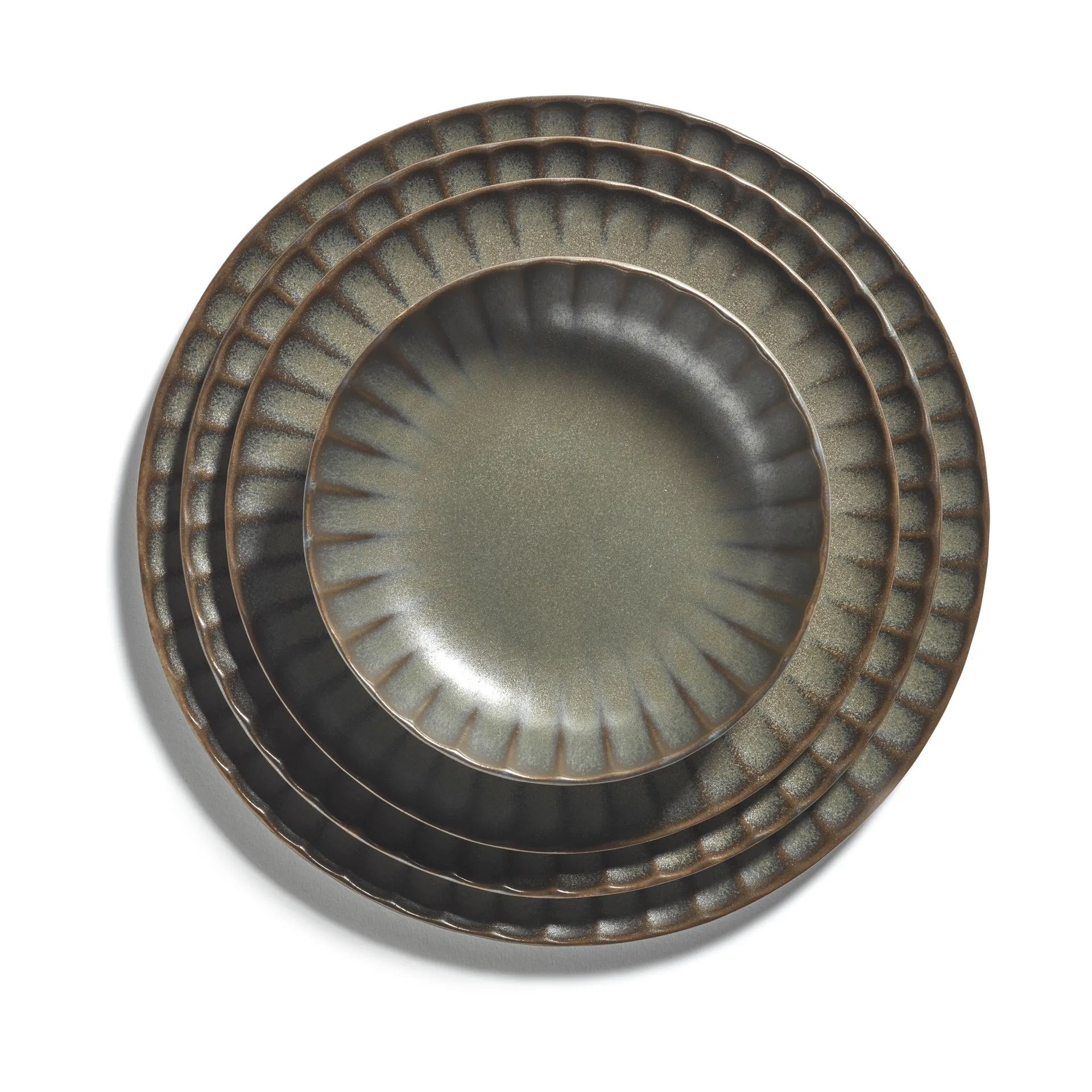 Inku ハイプレート XS Ø16 cm 2枚セット, Green Serax | セラックス