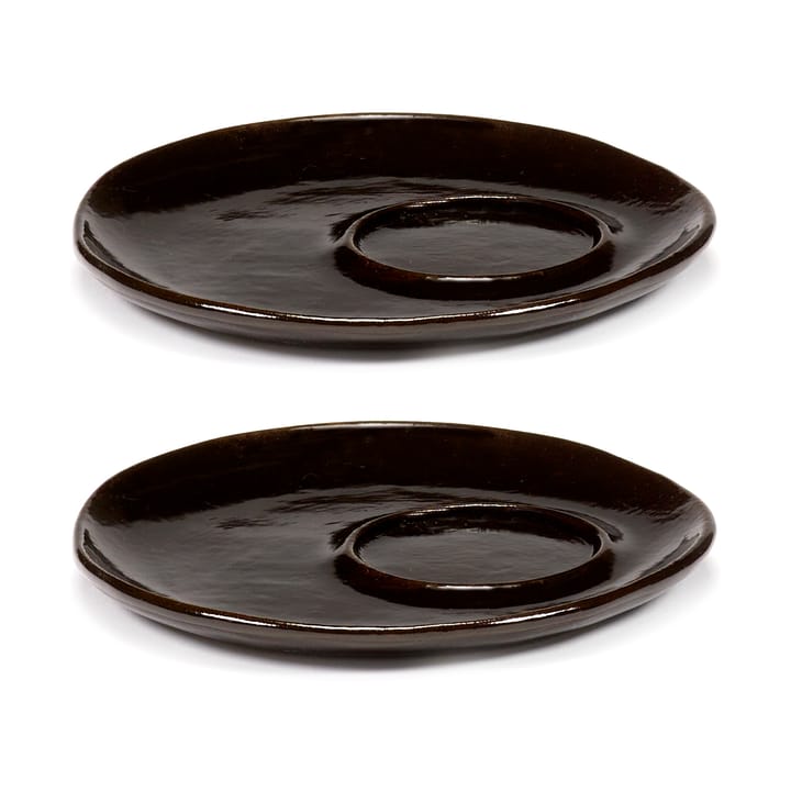 La Mère エスプレッソカップ用ソーサー Ø11 cm 2枚 - Dark brown - Serax | セラックス
