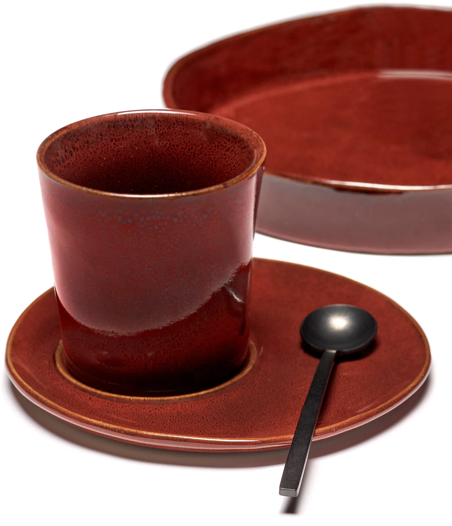 La Mère コーヒーカップ用ソーサー Ø14.5 cm 2枚, Venetian red Serax | セラックス
