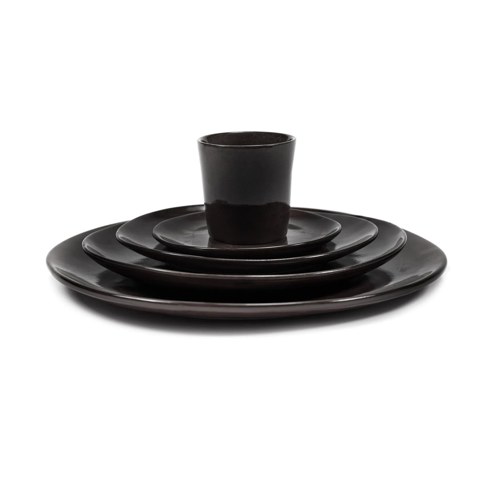 La Mère プレート XL Ø27 cm 2枚, Dark brown Serax | セラックス