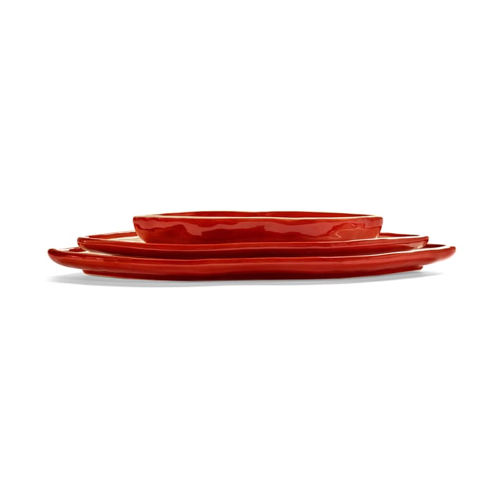 Les Objets Mouleversants トレイ M, Red-white Serax | セラックス