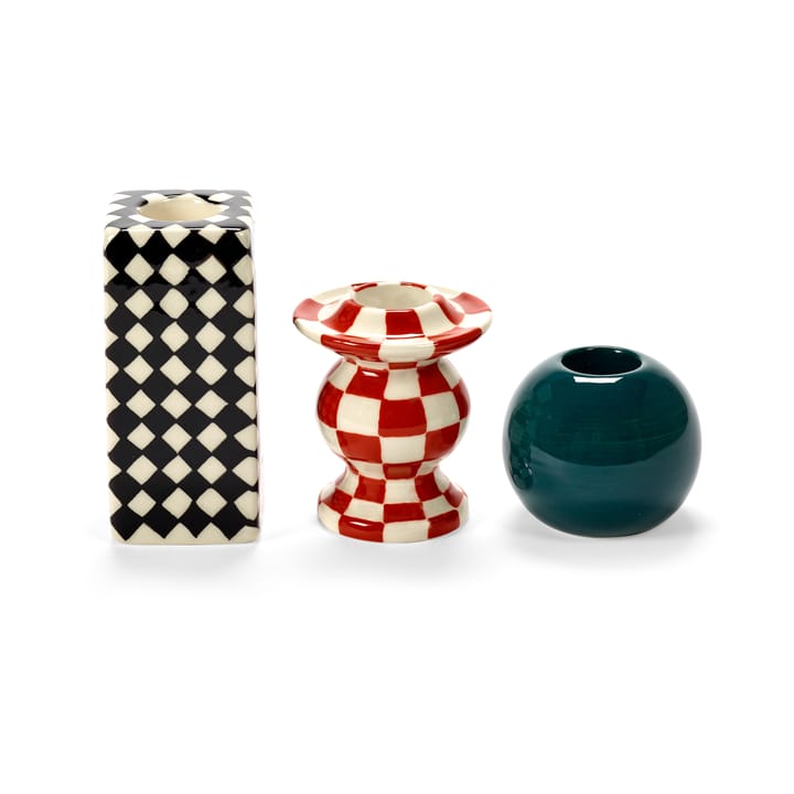 Les Objets Mouleversants N°2 キャンドルスティック, Red-white Serax | セラックス