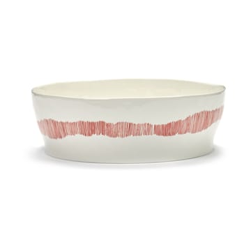 Ottolenghi Feast サラダボウル Ø27.5 cm - White stripes-red - Serax | セラックス