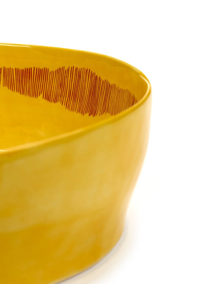 Ottolenghi Feast サラダボウル Ø27.5 cm, Yellow stripes-red Serax | セラックス