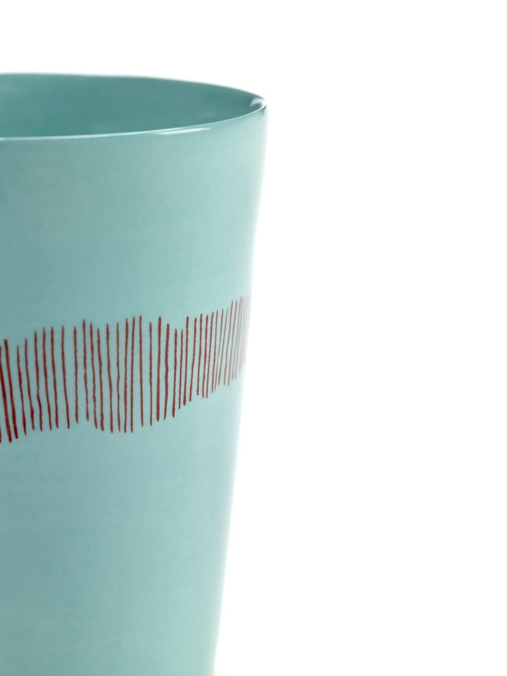 Ottolenghi Feast ティーカップ 33 cl 4個セット, Azure stripes-red Serax | セラックス