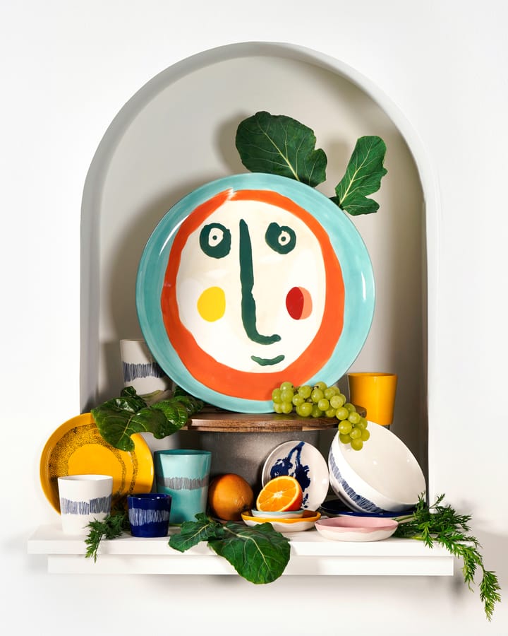 Ottolenghi Feast ティーカップ 33 cl 4個セット, Azure stripes-red Serax | セラックス