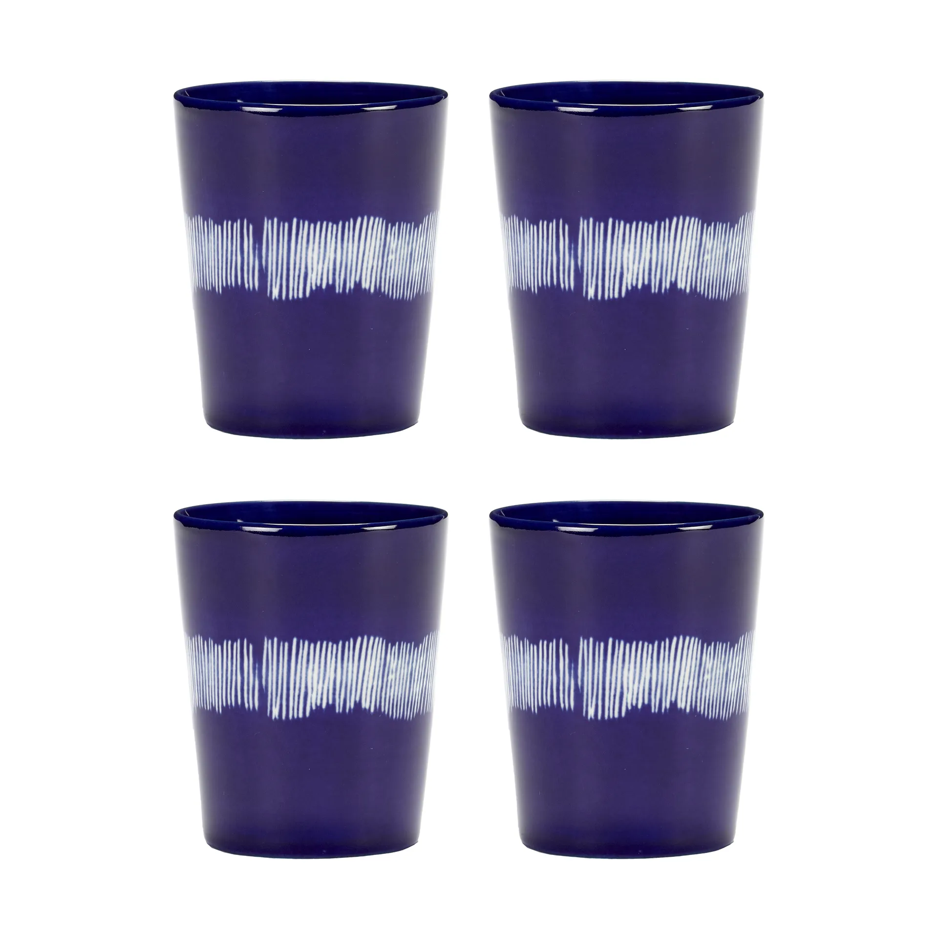 Ottolenghi Feast ティーカップ 33 cl 4個セット, Dark blue-white Serax | セラックス