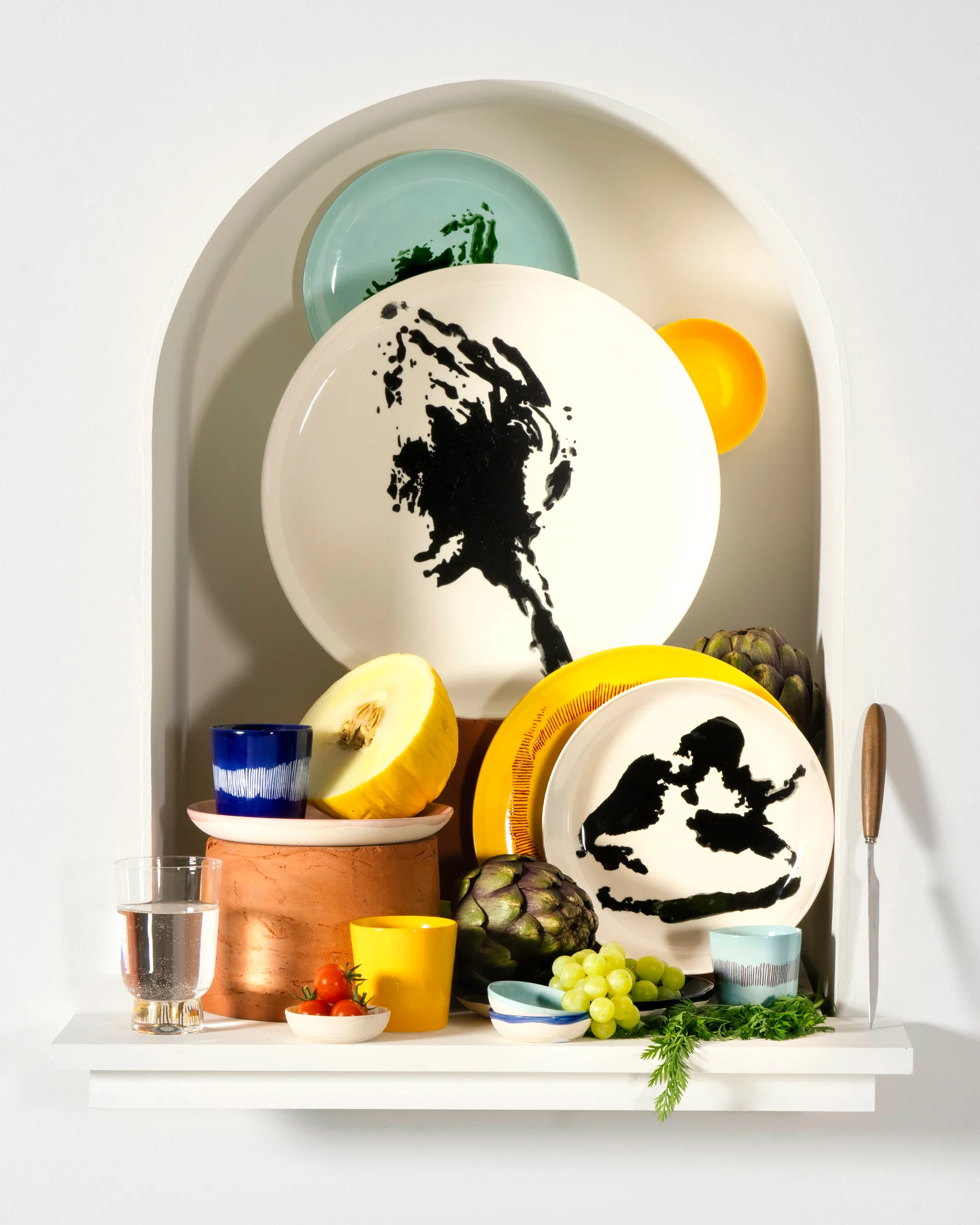 Ottolenghi Feast ティーカップ 33 cl 4個セット, Dark blue-white Serax | セラックス