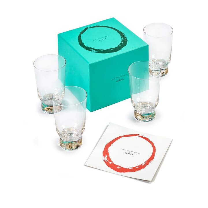 Ottolenghi Feast グラス 33 cl 4個セット, Stripes gold Serax | セラックス