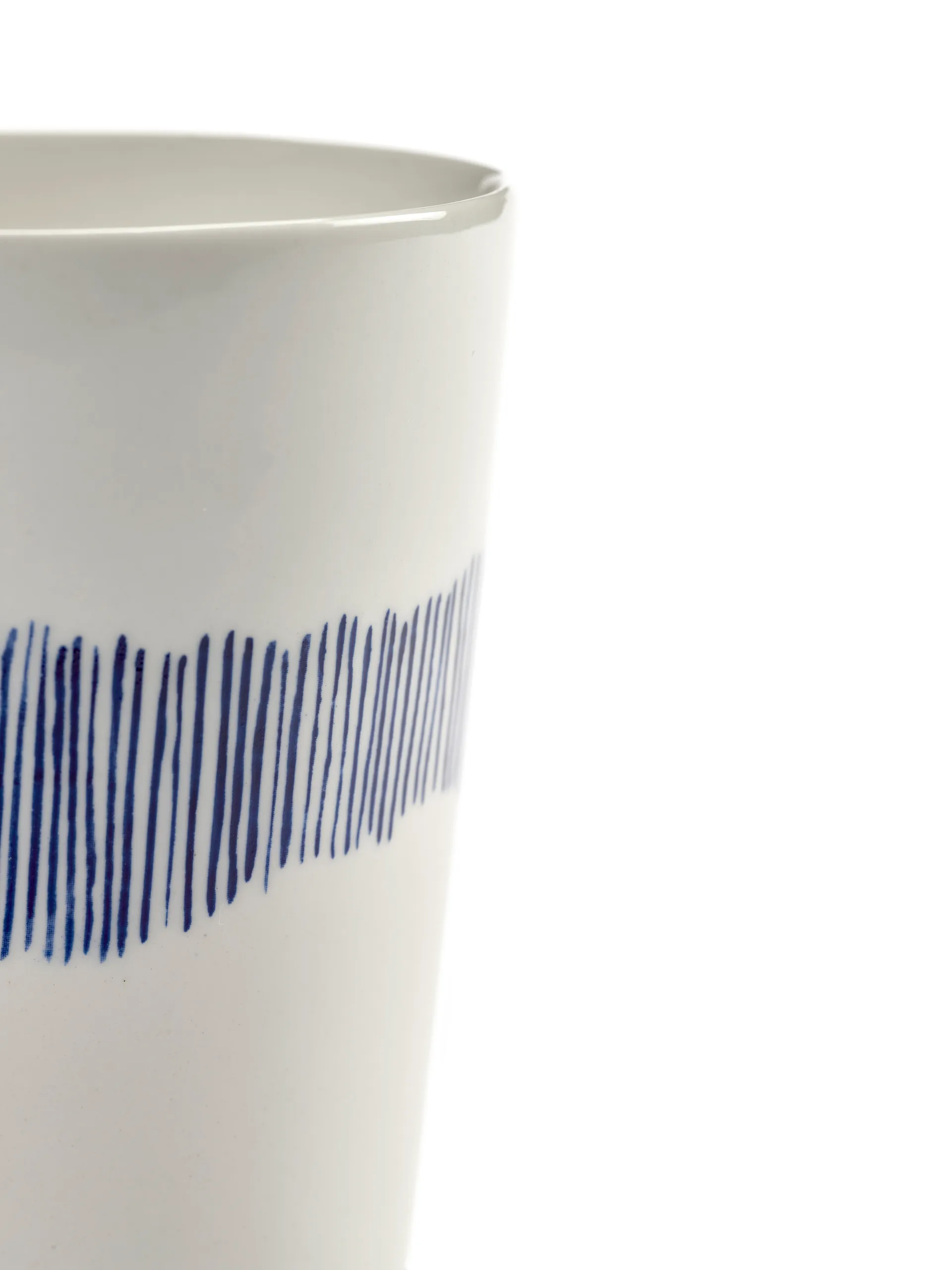 Ottolenghi Feast ティーカップ 33 cl 4個セット, White stripes-blue Serax | セラックス