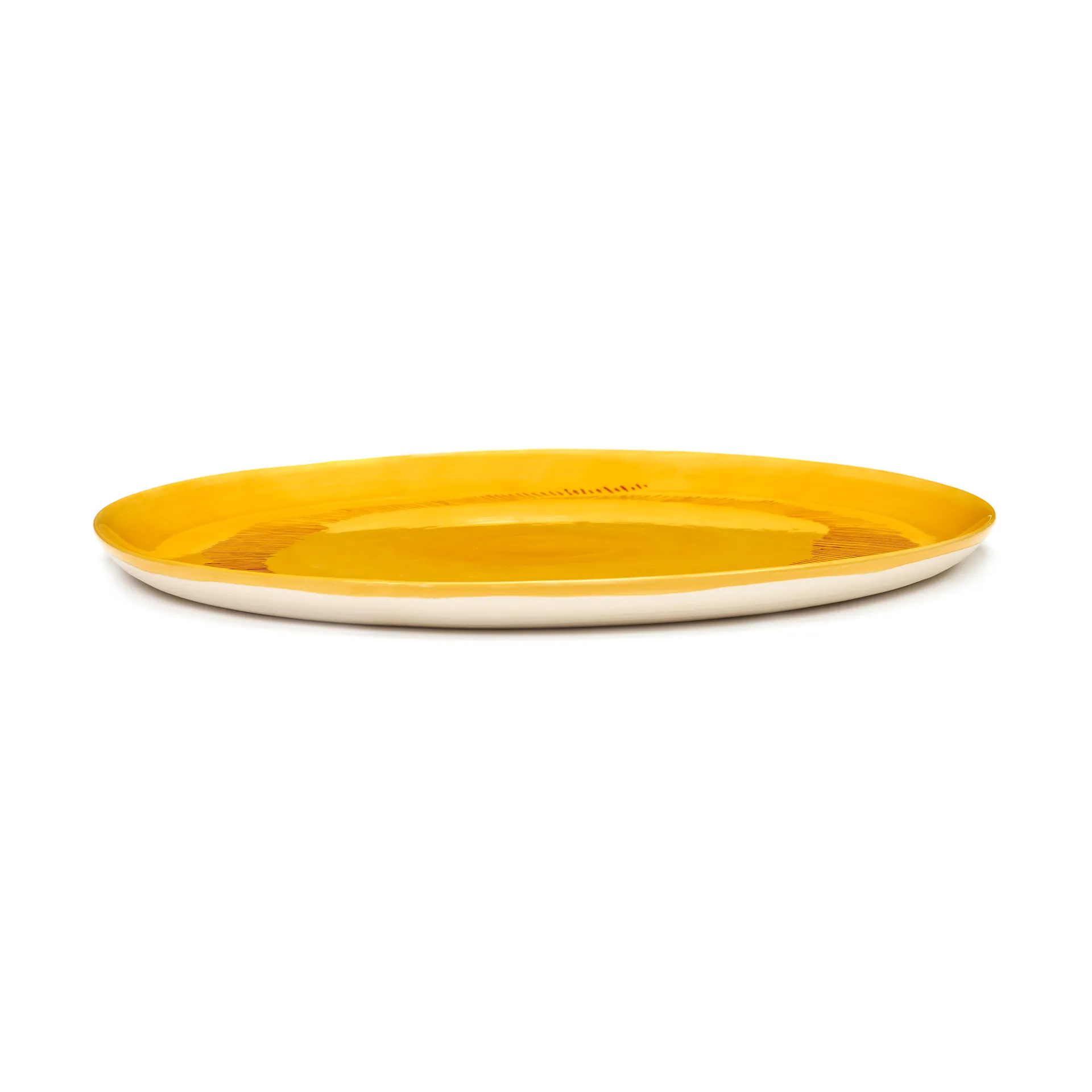 Ottolenghi Feast サービングプレート Ø35 cm, Yellow stripes-red Serax | セラックス