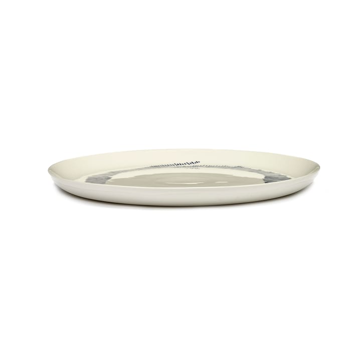 Ottolenghi Feast プレート L Ø26 cm 2枚, White stripes-blue Serax | セラックス