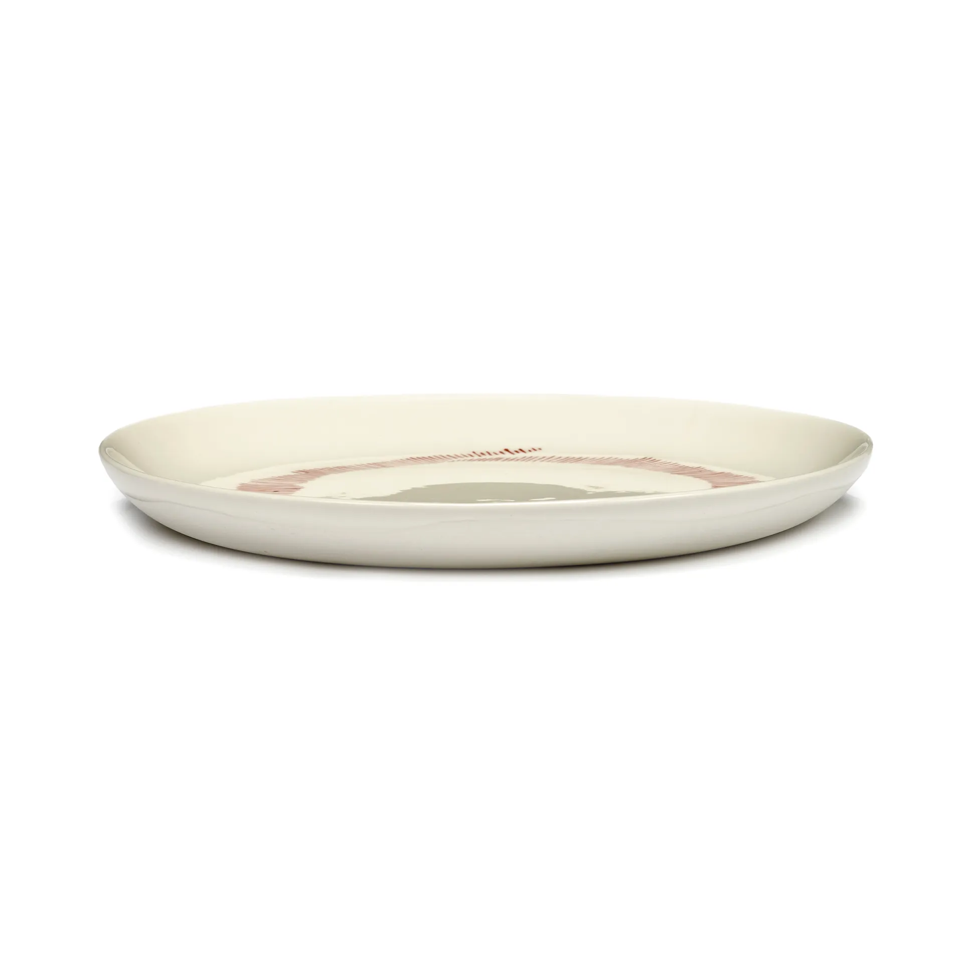 Ottolenghi Feast プレート S Ø19 cm 2枚セット, White stripes-red Serax | セラックス