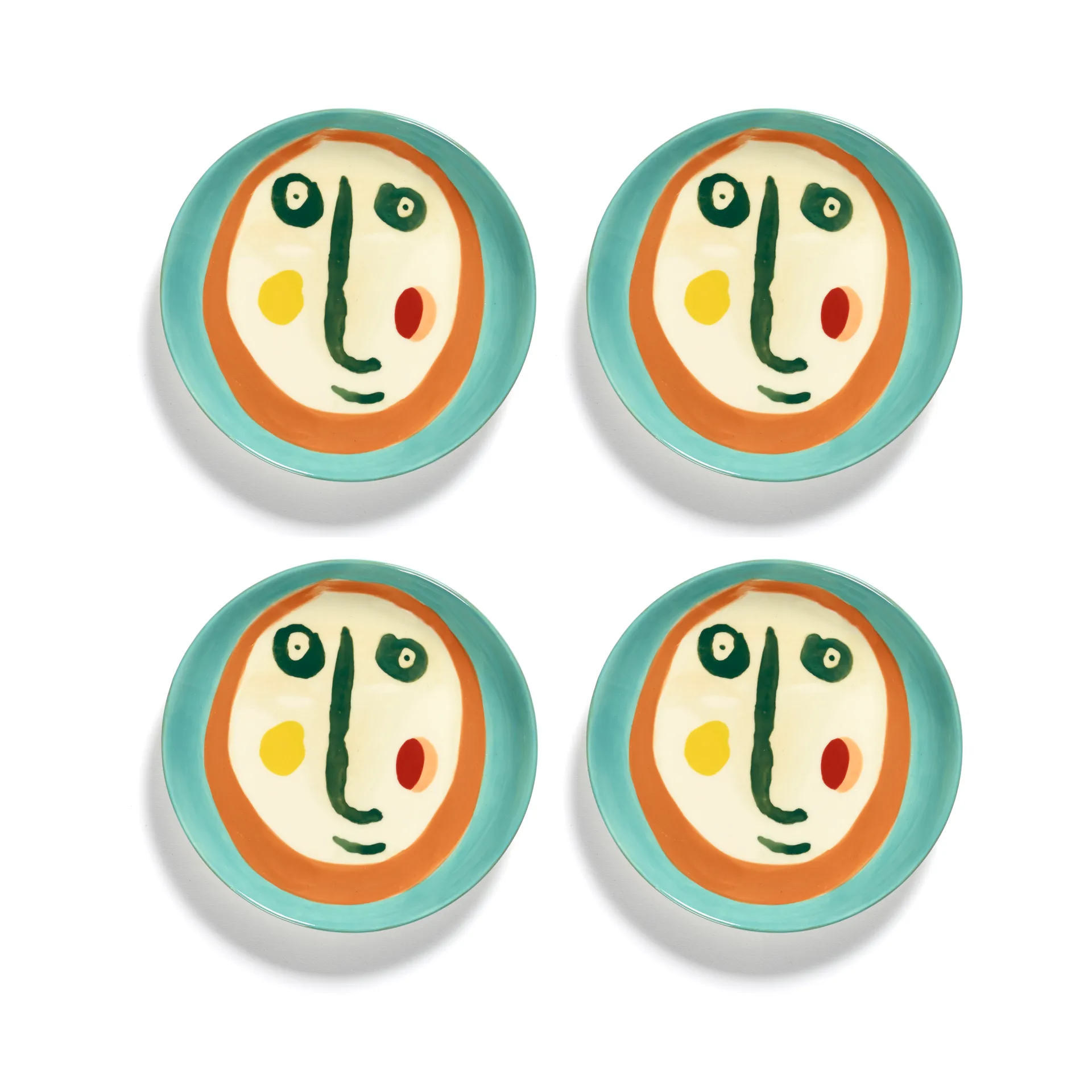 Ottolenghi Feast プレート XS Ø16 cm 4枚セット, Face nr 2 Serax | セラックス