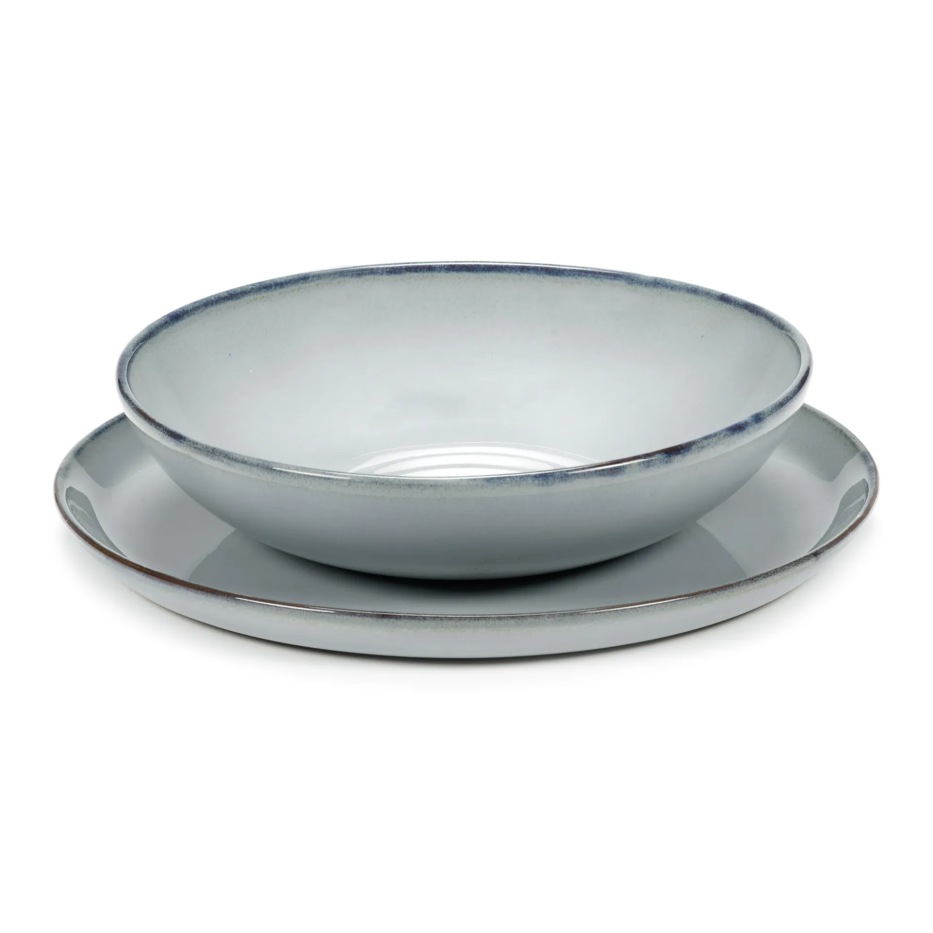 Pure ブル― グレーズ ディーププレート Ø19.5 cm, blue Serax | セラックス