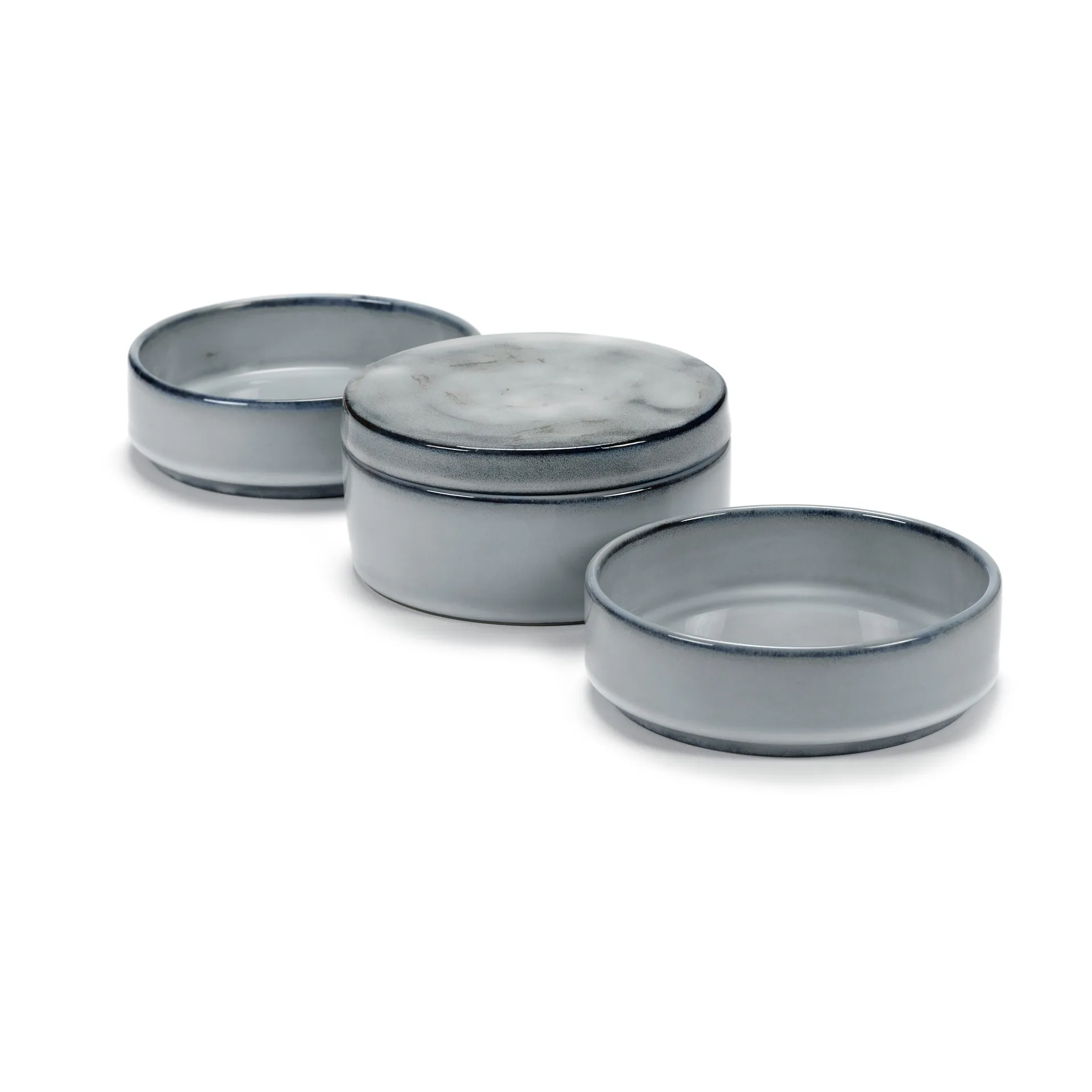 Pure ボウル 3ピース 重箱タイプ 14 cm, Blue Serax | セラックス