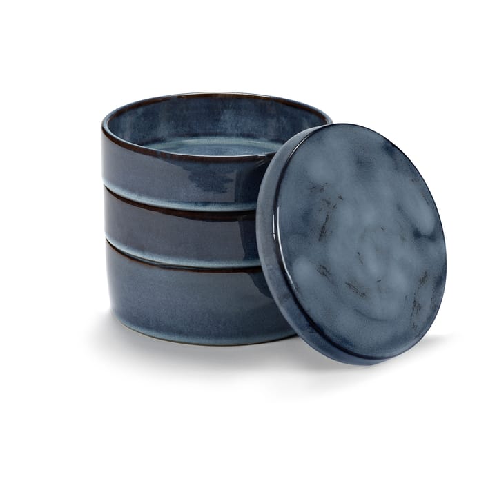 Pure ボウル 3ピース 重箱タイプ 14 cm, Dark blue Serax | セラックス