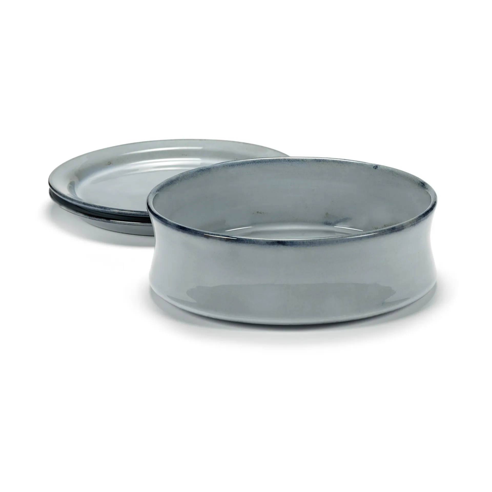 Pure ボウル&プレート セット 3ピース, Blue Serax | セラックス