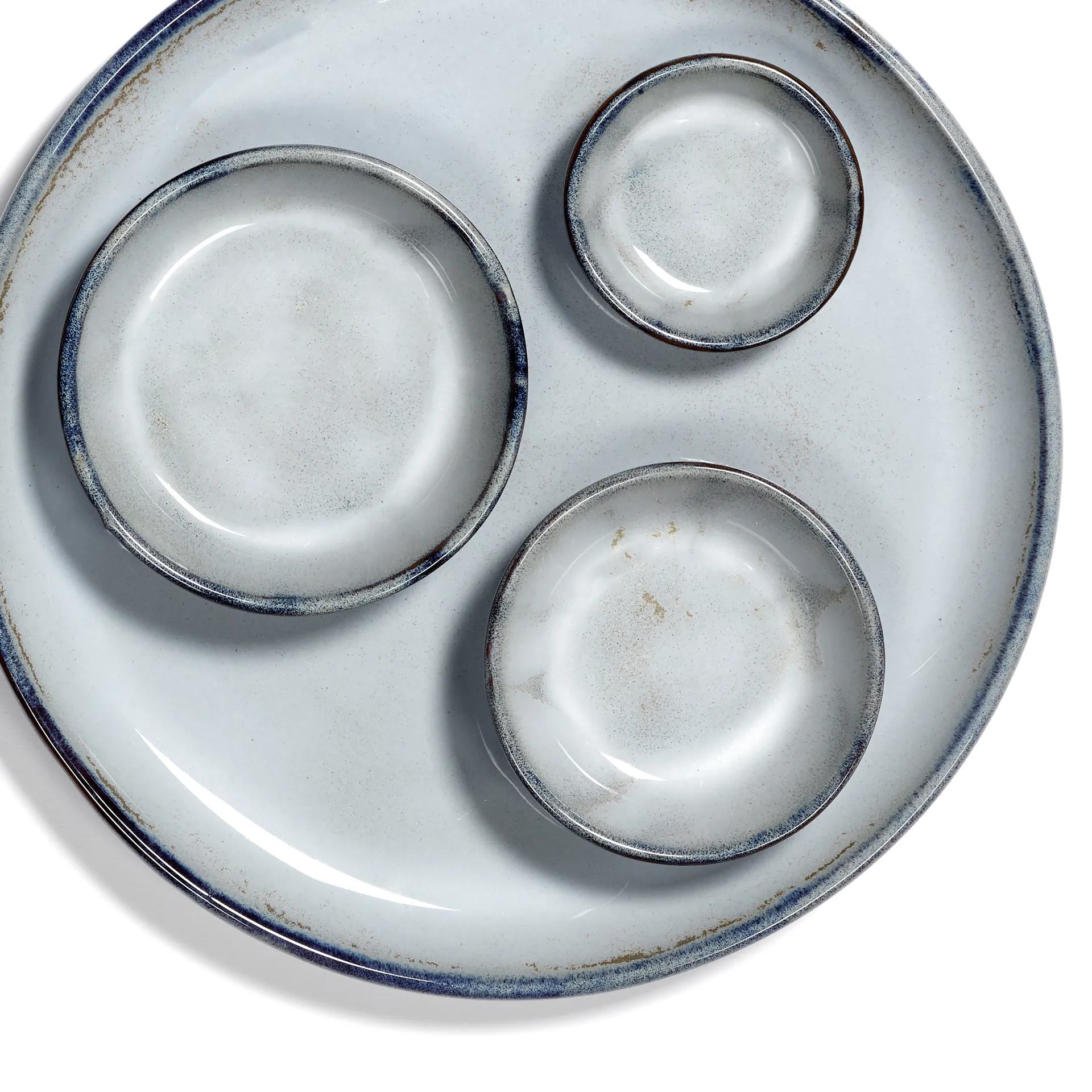 Pure ブル― グレーズ ミニ ボウル Ø7.4 cm, blue Serax | セラックス