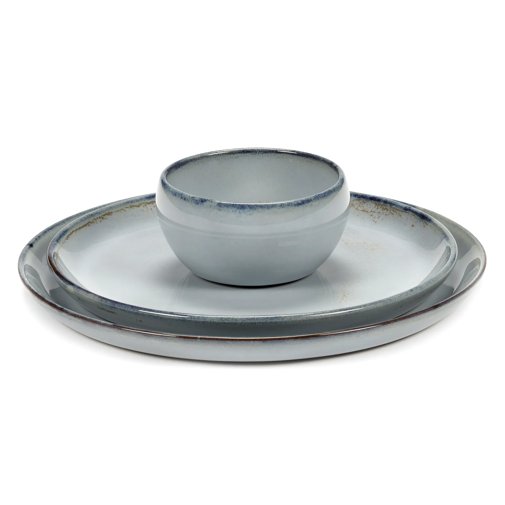 Pure ブル― グレーズ ボウル Ø9 cm, blue Serax | セラックス