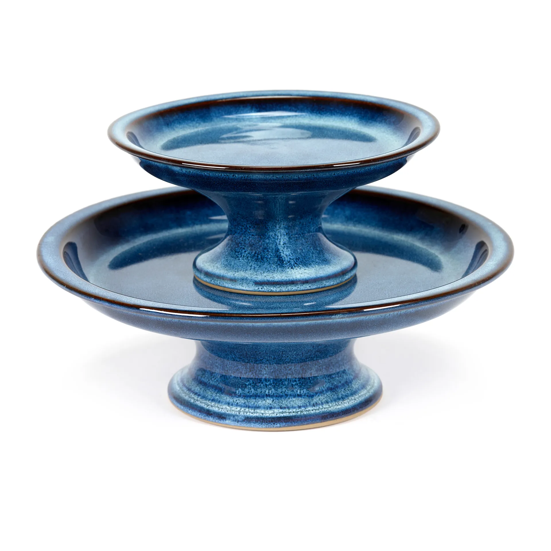 Pure ケーキプレート グレーズ L 23.5 cm, Dark blue Serax | セラックス