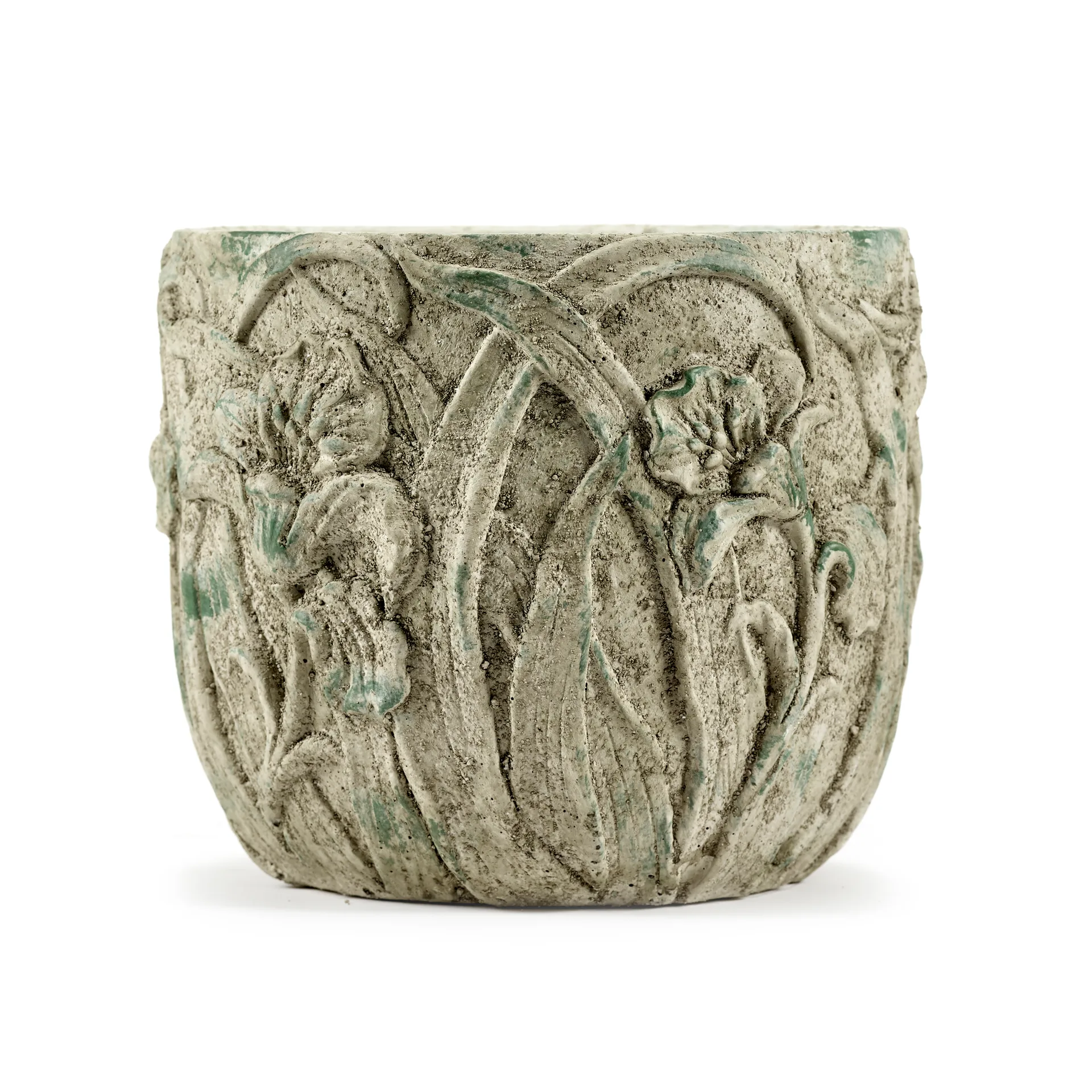 Rustic 植木鉢 flower pattern S 21.5 cm, Grey Serax | セラックス