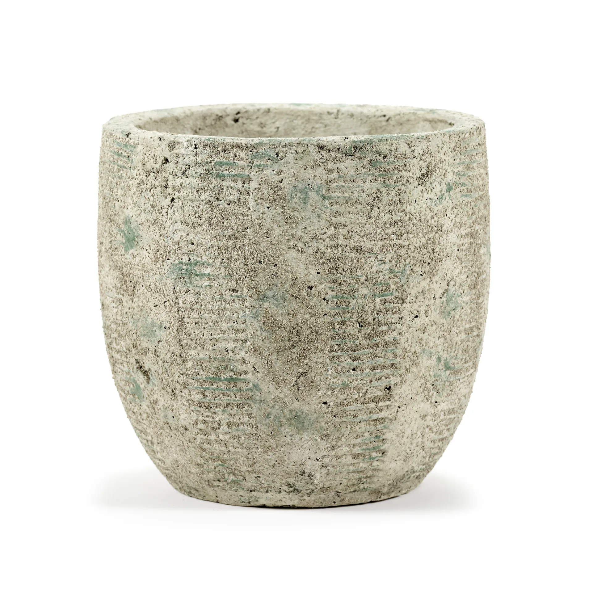 Rustic flower pot ストライプ M 20.5 cm, Grey Serax | セラックス