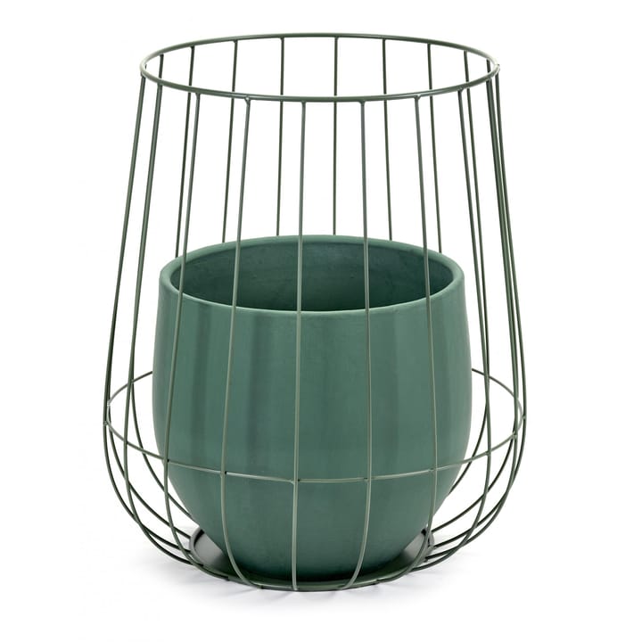 Serax 植木鉢 in バスケット 37x46 cm - army green - Serax | セラックス