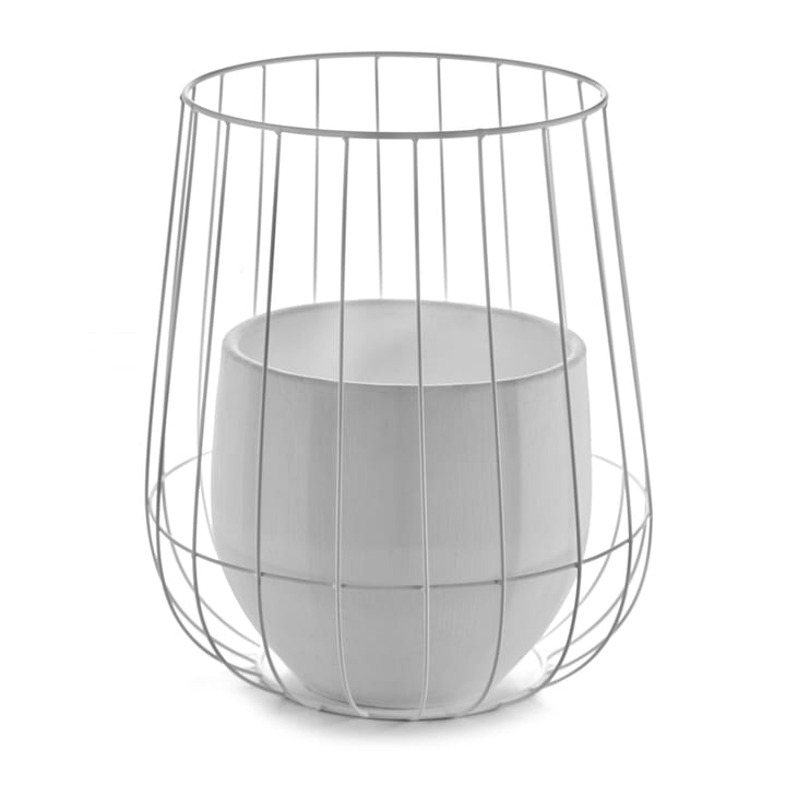 Serax 植木鉢 in バスケット 37x46 cm - white - Serax | セラックス