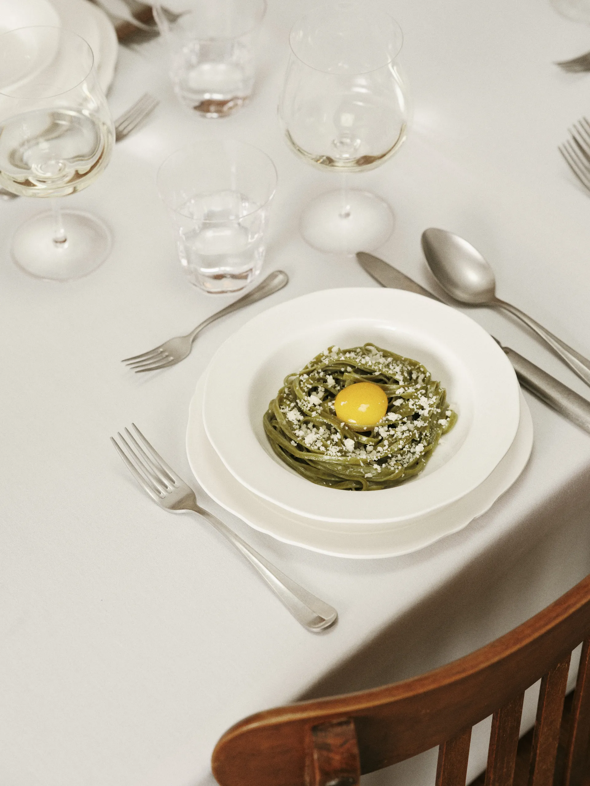 Silhouette パスタプレート Ø22 cm 4パック, White Serax | セラックス