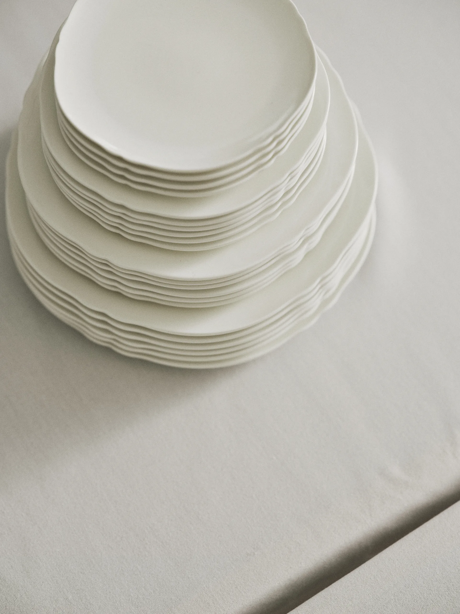 Silhouette プレート XS Ø17 cm 4パック, White Serax | セラックス