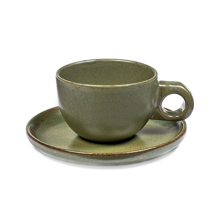 Surface コーヒーカップ ソーサー付き 13 cl - camogreen - Serax | セラックス