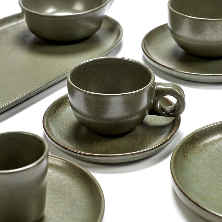 Surface コーヒーカップ ソーサー付き 13 cl, camogreen Serax | セラックス
