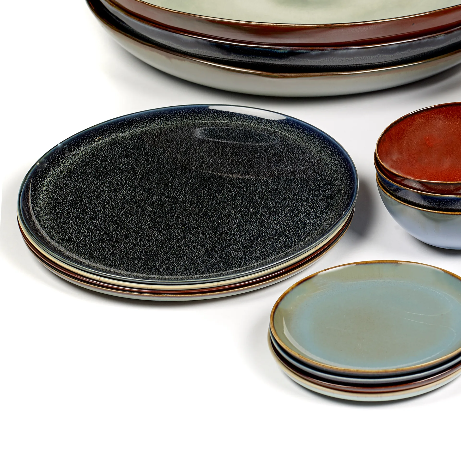 Terres de Rêves スモール プレート 13 cm, smokey blue Serax | セラックス